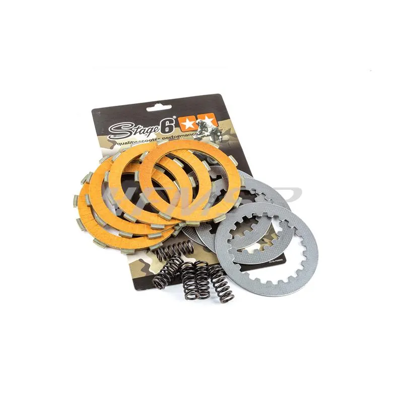 Serie dischi frizione Stage6 racing con mescola in carbonio per motori Derbi prodotti dal 1997 in poi , ricambio S65059206