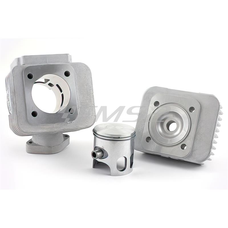 Gruppo termico stage6 mkII 70 cc in alluminio corsa standard, diametro 47,6 mm, spinotto 10 mm per scooter MBK Booster spirit con motore Minarelli verticale aria, ricambio S67117100