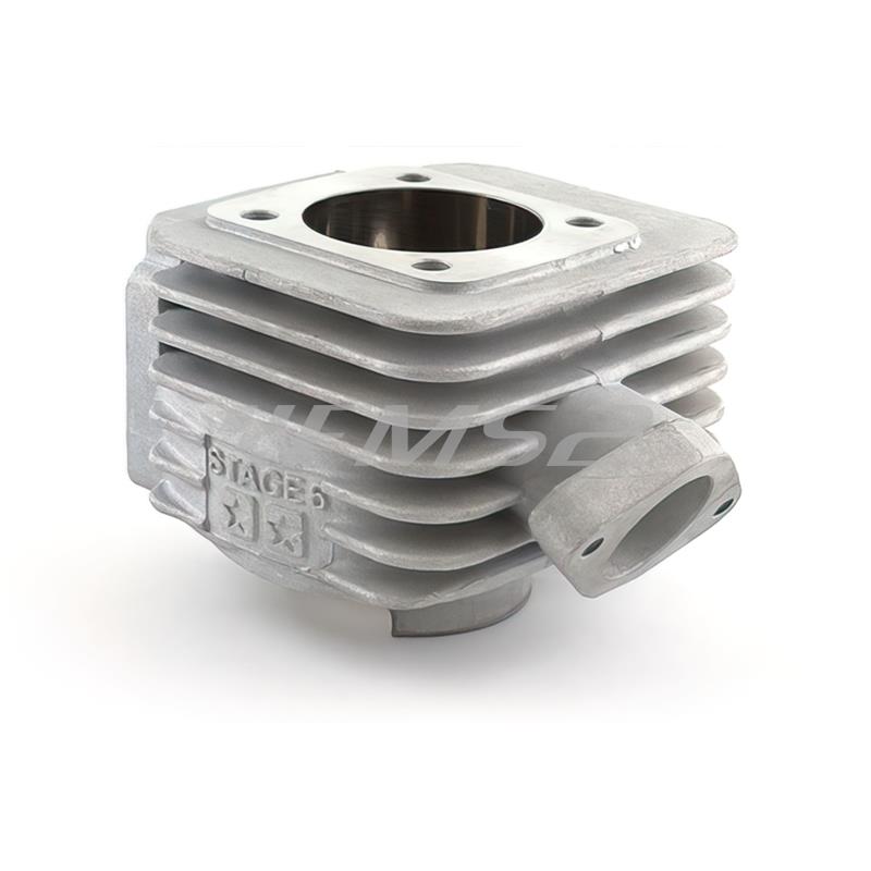 Gruppo termico stage6 mkII 70 cc in alluminio corsa standard, diametro 47,6 mm, spinotto 10 mm per scooter MBK Booster spirit con motore Minarelli verticale aria, ricambio S67117100