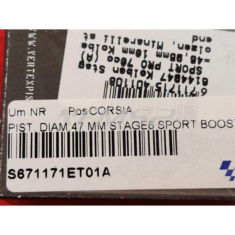 Pist. diam.47 mm stage6 sport booster a, ricambio S671171ET01A