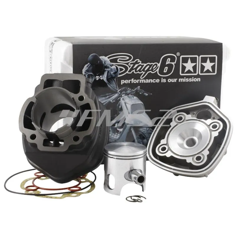 Motore gruppo termico Stage6 streetrace Piaggio raffreddamento a liquido 47 mm (cilindrata 70 cc), ricambio S67214043