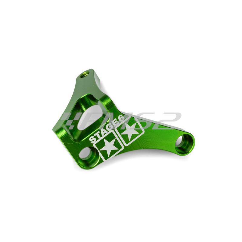 Staffetta ferma tirante frizione Stage6 in alluminio anodizzato verde per motori Minarelli AM6 tutte le versioni, ricambio S6SSP150GR