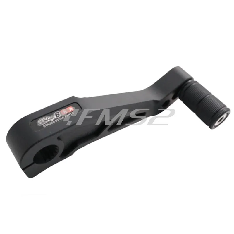 Leva messa in moto SSP evo scooter Piaggio nero lucido (Stage6), ricambio S6SSP260KSBK - S6-SSP260KS/BK