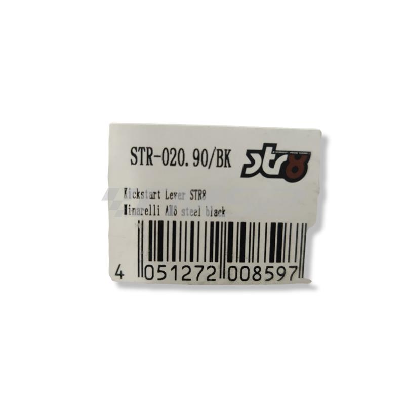 Leva messa in moto metallo am6 nera, ricambio STR8STR02090BK