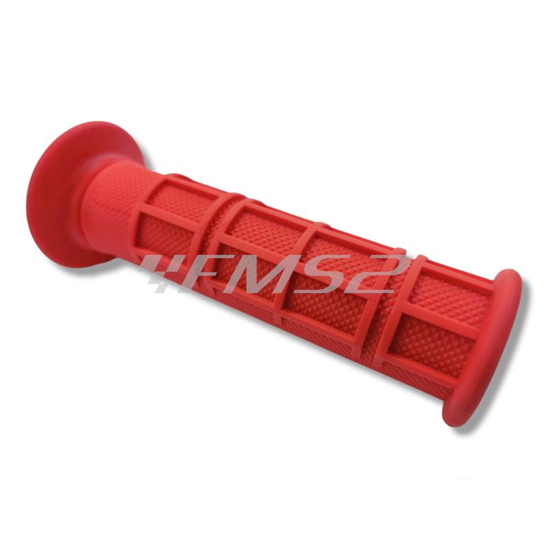 Coppia manopole in gomma rosse cross, ricambio STR8STR06780RE