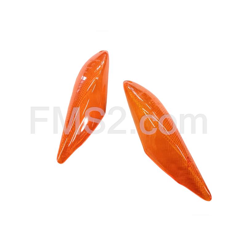 Kit 4 gemme frecce STR8  di colore arancio tipo originale per Mbk e Yamaha Booster Next generation prodotti fino al 1998, ricambio STR8STR62109OR