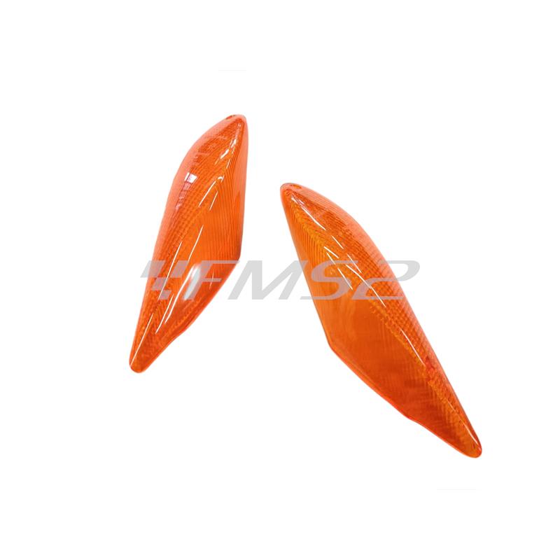 Kit 4 gemme frecce STR8  di colore arancio tipo originale per Mbk e Yamaha Booster Next generation prodotti fino al 1998, ricambio STR8STR62109OR