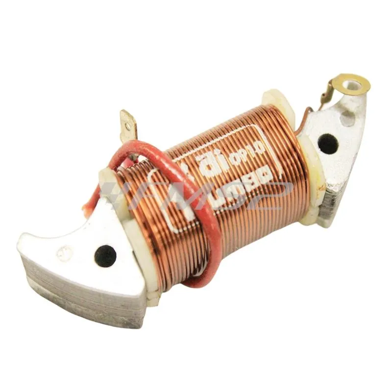 Bobina alimentazione bassa tensione SGR prodotta in India e adattabile ai ciclomotori Piaggio modello Ciao, Boxer, Bravo, Si, Superbravo, con accensione a puntine, ricambio 001363