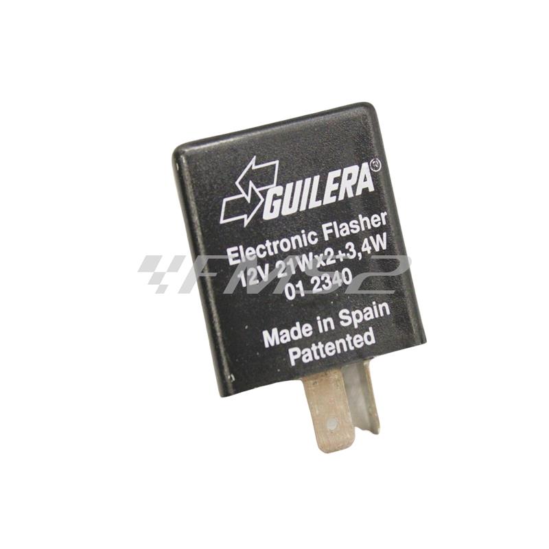 Intermittenza frecce Guilera a 12 v (volt)-21 23W 2 faston per applicazione su moto Honda, Kawasaki, Suzuki, Yamaha, ricambio 0277651