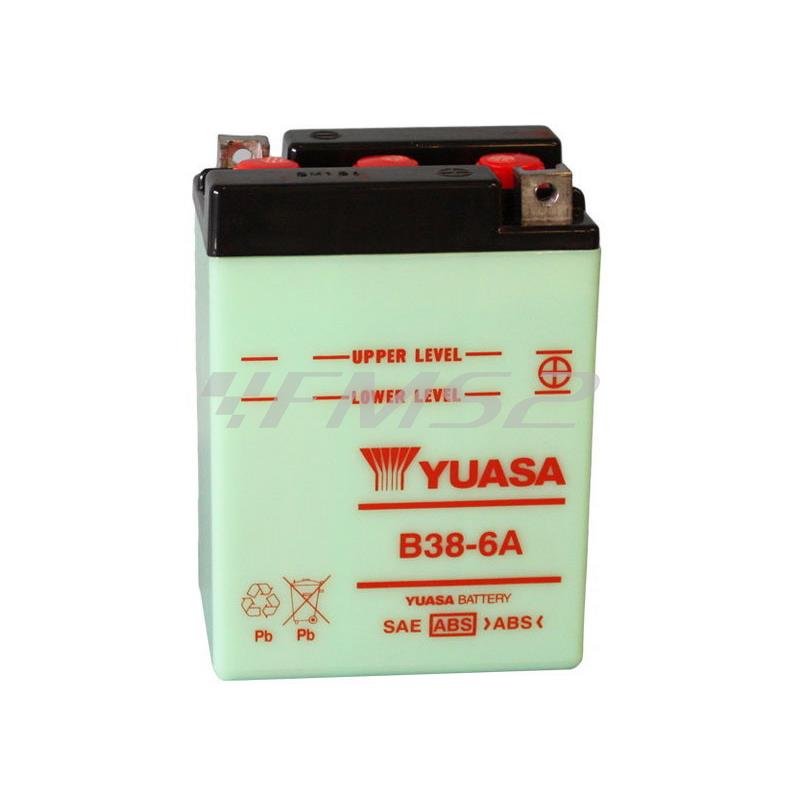 Batteria Yuasa B38-6A 6 Volt - 13 Ah, ricambio 0601433