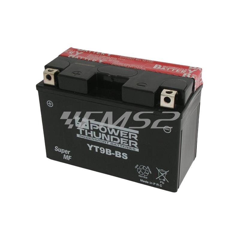 Batteria Yuasa YT9B-BS, 12 Volt - 8 Ah, tipo MF, ricambio 0645081