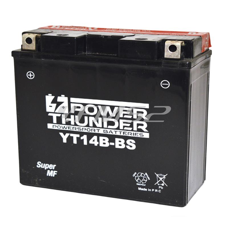 Batteria Yuasa YT14B-BS 12 Volt - 12 Ah, ricambio 0645130