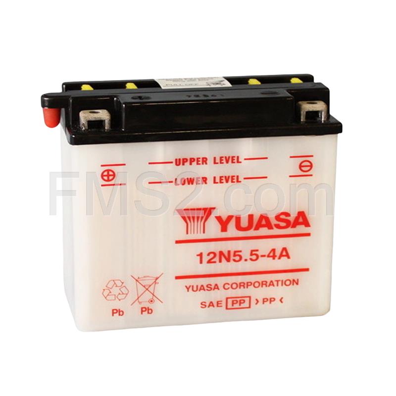 Batteria Yuasa 12N5-5-4A 12 Volt - 6Ah, ricambio 0650636