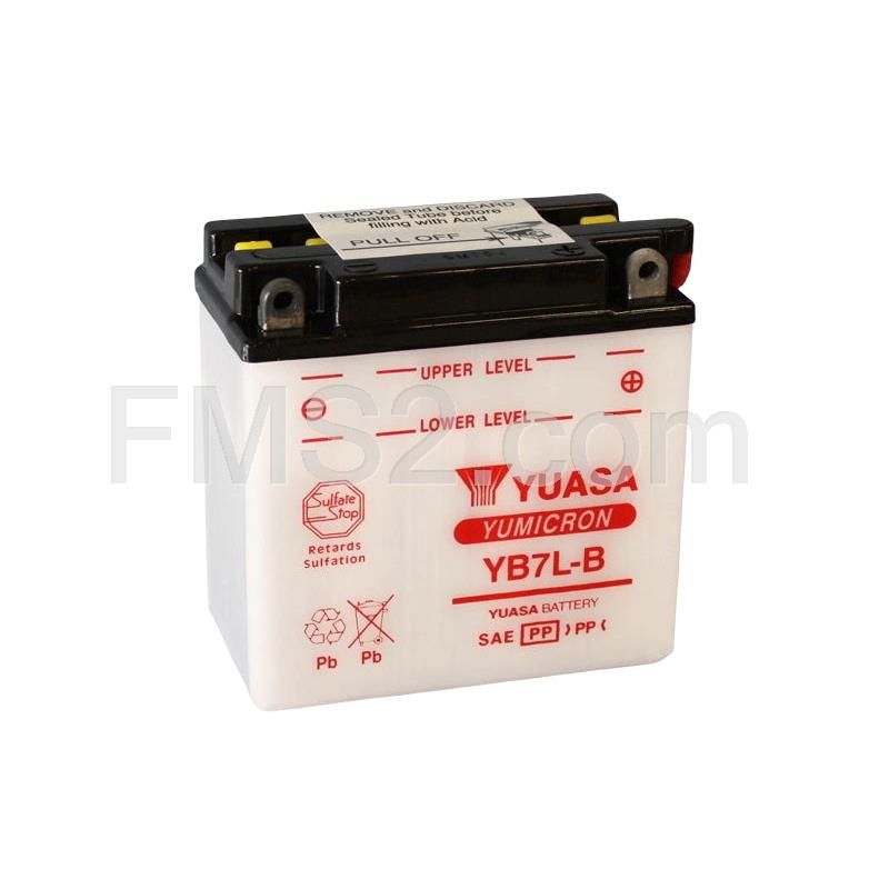 Batteria Yuasa YB7L-B, 12 Volt - 8 Ah, ricambio 0650737