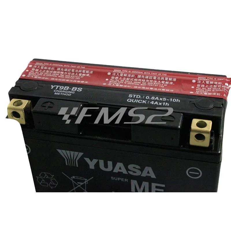 0650811 Batteria SGR YT9B-BS, 12 Volt - 8 Ah