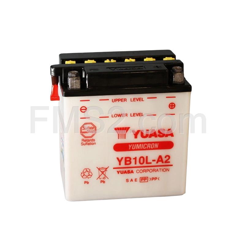 Batteria Yuasa YB10L-A2, 12 Volt - 11 Ah, ricambio 0651134