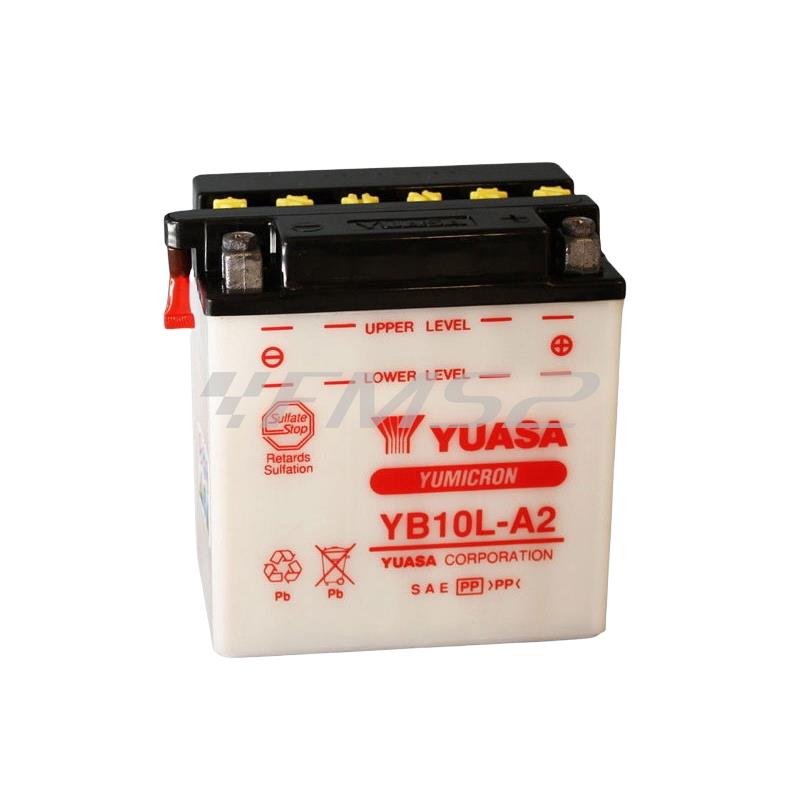 Batteria Yuasa YB10L-A2, 12 Volt - 11 Ah, ricambio 0651134