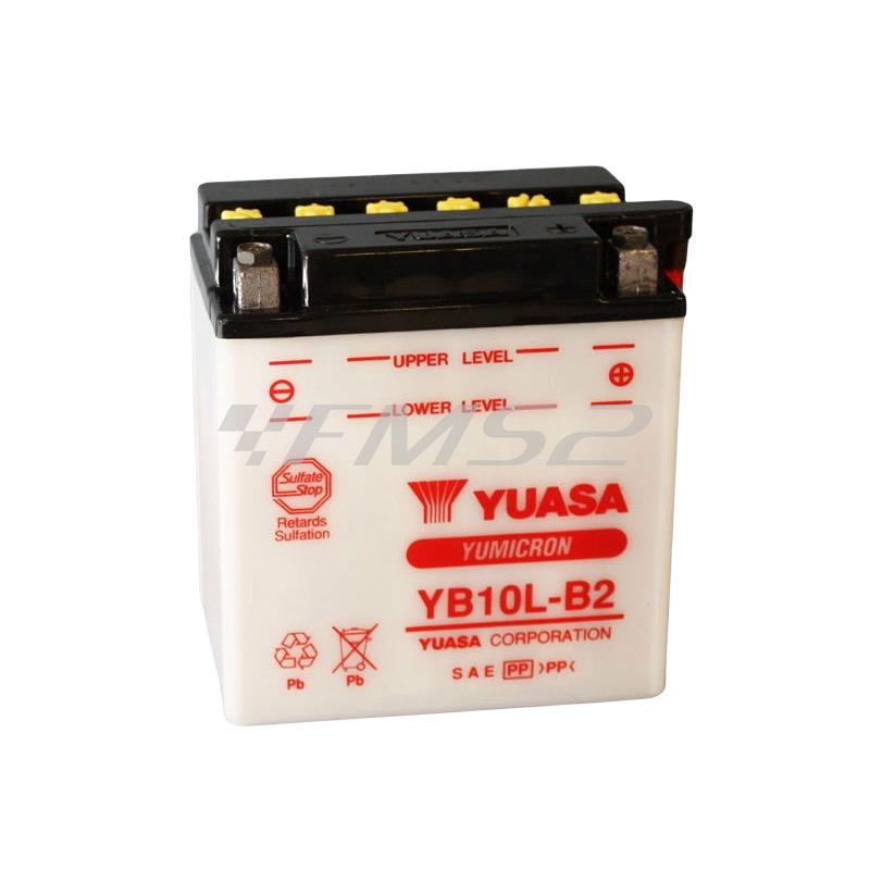 Batteria Yuasa YB10L-B2 12 Volt - 11 Ah, ricambio 0651137