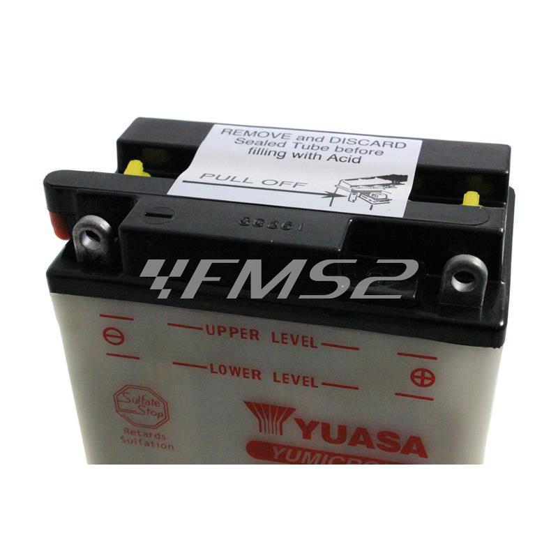 Batteria Yuasa YB12AL-A2, 12 Volt - 12 Ah, speciale avviamento, ricambio 06512400