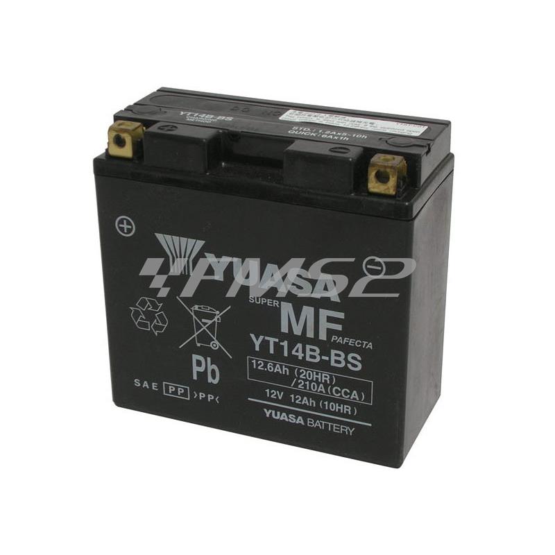 Batteria yuasa yt14b 12v-12ah (sigillata, ricambio 065130