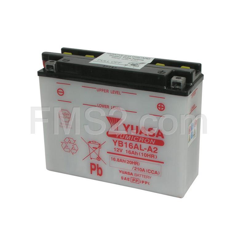 Batteria Yuasa YB16AL-A2 12 Volt - 16 Ah, ricambio 06516340