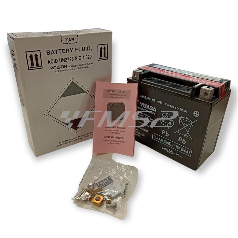 Batteria yuasa ytx20hl-bs 12v-18ah (sigi, ricambio 065185