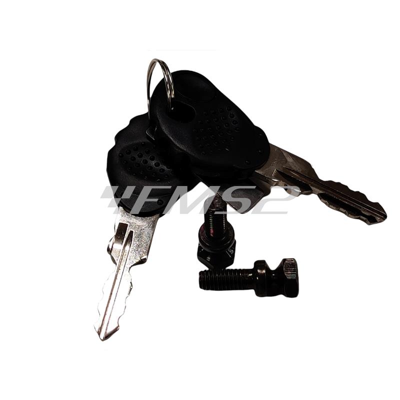 Kit serrature blocchetto accensione e sella SGR per scooter Beta ARK 50 raffreddati ad aria e liquido prodotti dal 1996 al 2013, ricambio 0973570