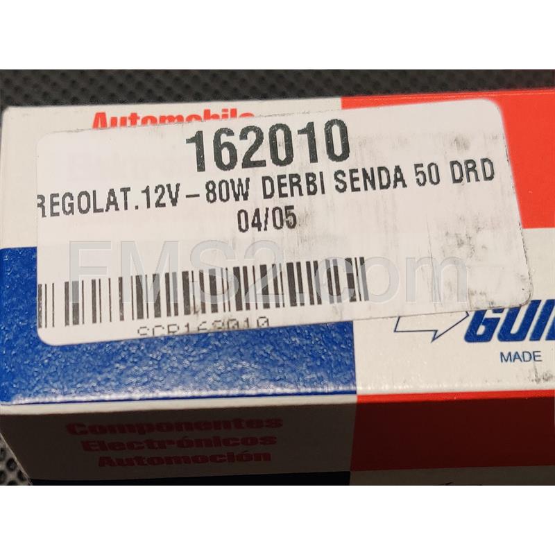 Regolatore tensione guilera 12 v (volt)-80w + intermittenza frecce 2x10w per ciclomotori Beta e Derbi Senda, ricambio 162010