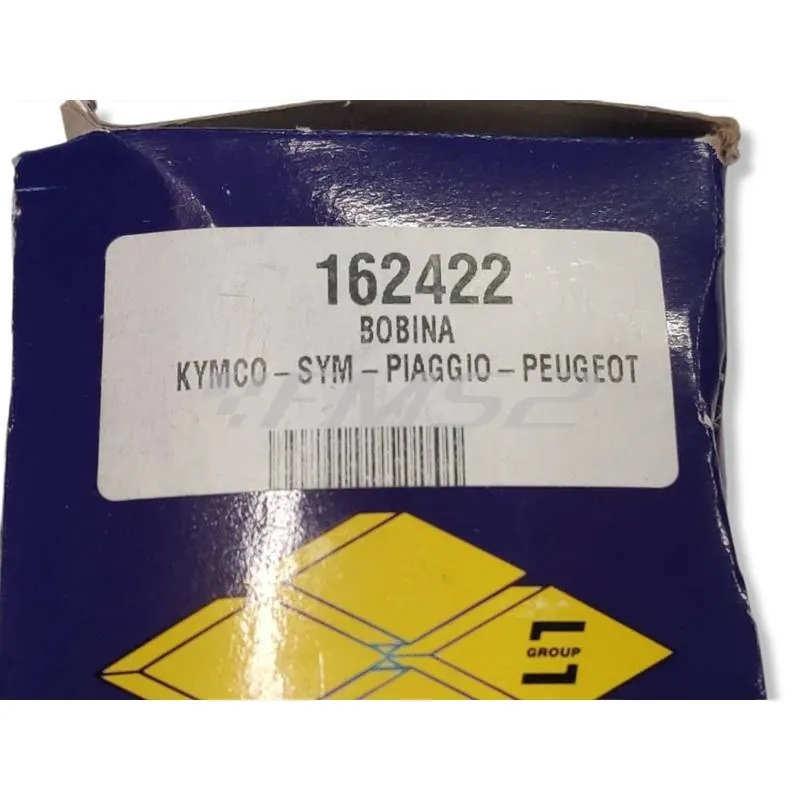 Bobina kymco-sym-piaggio-peugeot, ricambio 162422