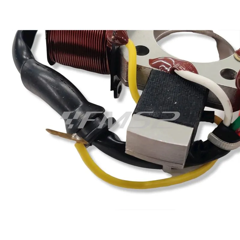 164152 Statore elettronico completo SGR per ciclomotori Piaggio Si, Ciao Px, Bravo, SuperBravo con accensione elettronica mono marcia e variatore
