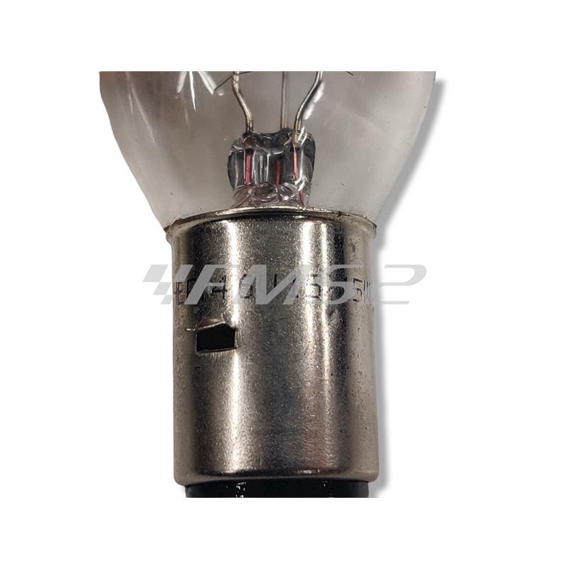 Lampadina SGR 6 Volt 15/15 Watt BA20D, biluce Hert, ricambio 200518