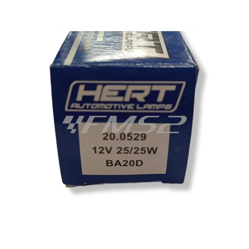 200529 Lampadina SGR 12 Volt 25/25 Watt BA20D