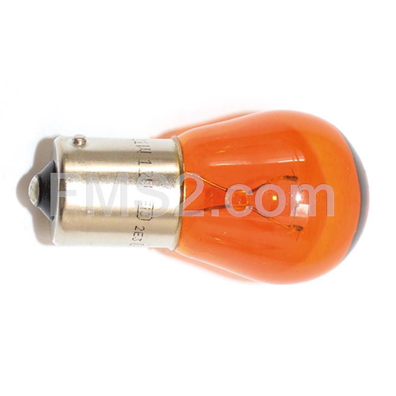 Lampadina SGR 12 Volt 21 Watt BAU15S, monoluce colore arancione, ricambio 201249