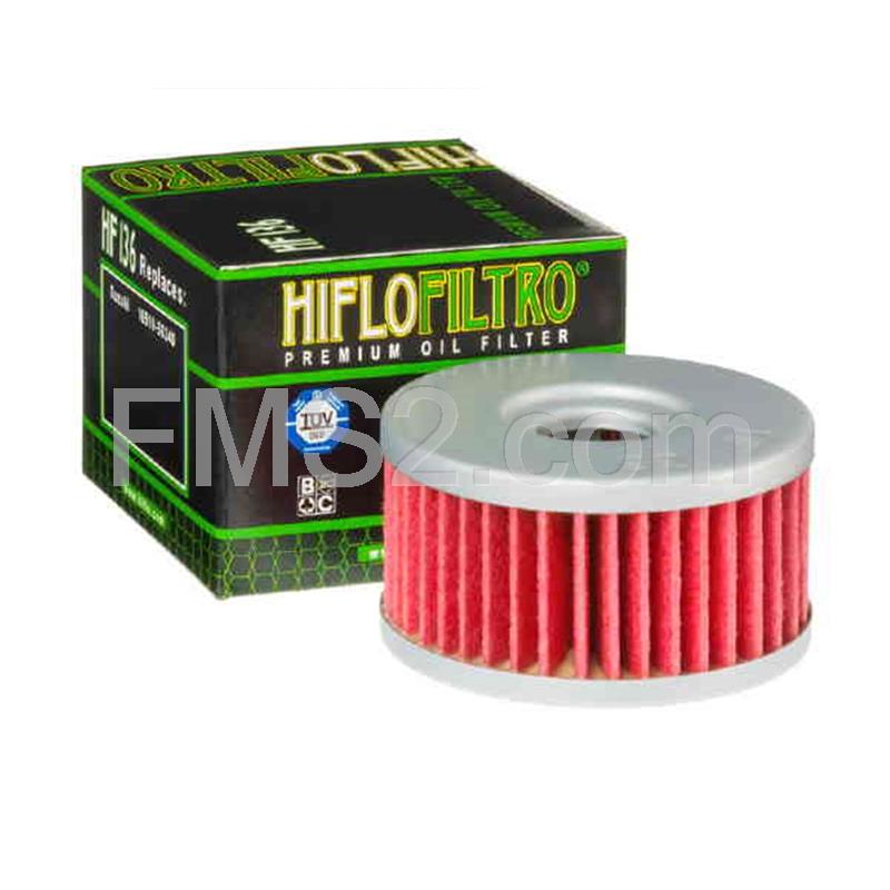 Filtro olio Hiflo HF136 per Suzuki DR 250/350/400, ricambio 260136