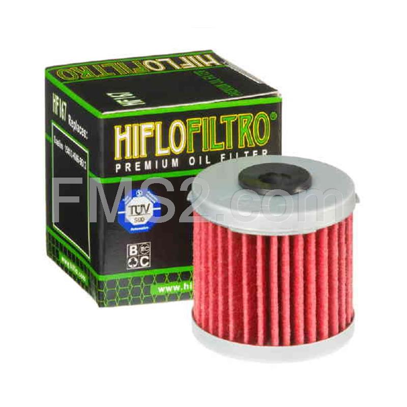Filtro olio Hiflo codice HF167 per Daelim VS 125, VT 125 Evolution, ricambio 260167