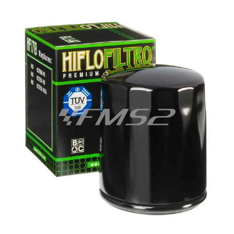 Filtro olio nero hiflo hf171 per harley-davidson/buell, ricambio 260171
