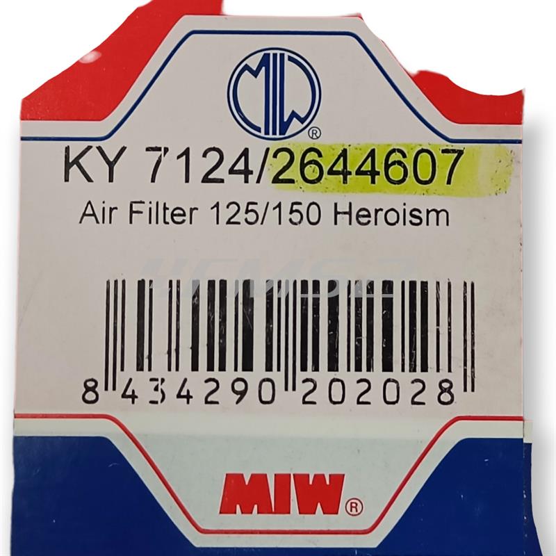 Filtro aria miw adat.kymco 125movie-sym(, ricambio 2644607
