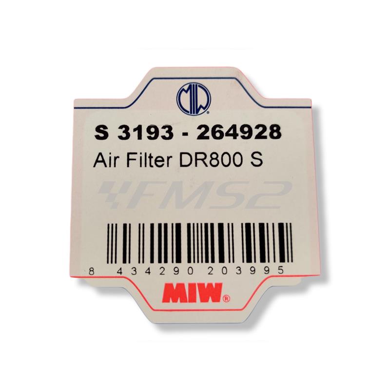 Filtro aria miw suzuki dr800s big, ricambio 264928