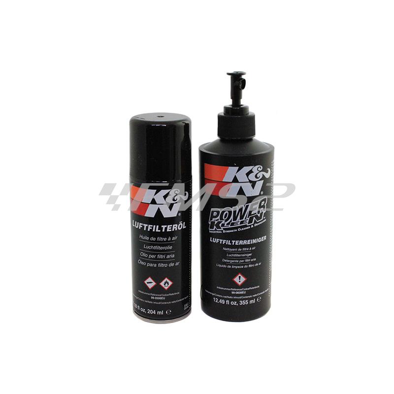 Kit pulizia K&N 99-5003 detergente e olio per filtri aria, ricambio 2699981