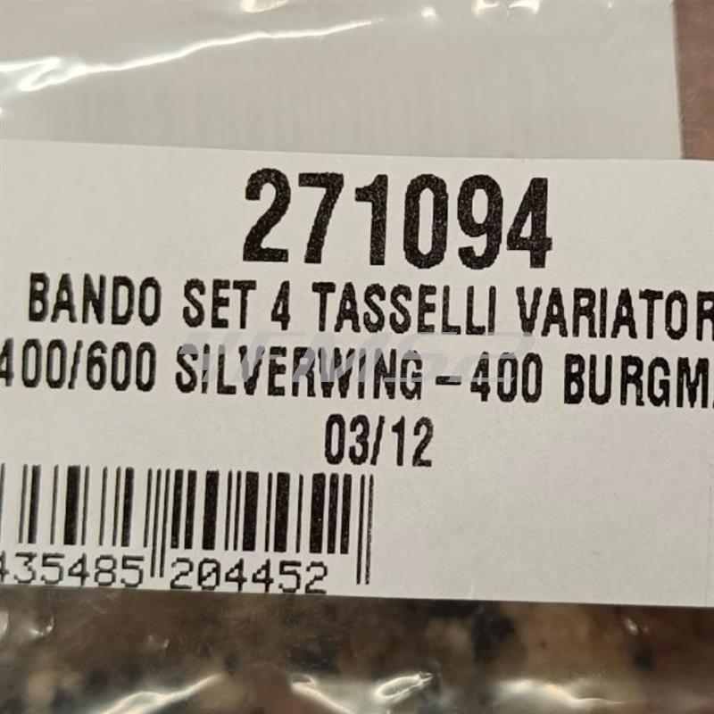 Set 4 tasselli variatore silverwing 400/, ricambio 271094