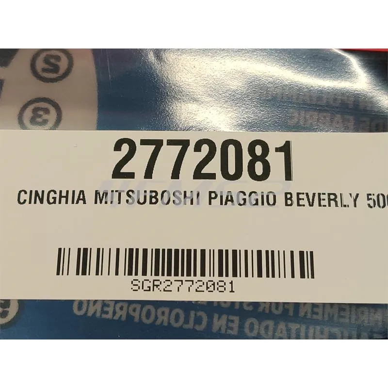 2772081 Cinghia di trasmissione Mitsuboshi Piaggio Beverly 500 (SGR, Denso, Leonelli, Hyflo, Yuasa)