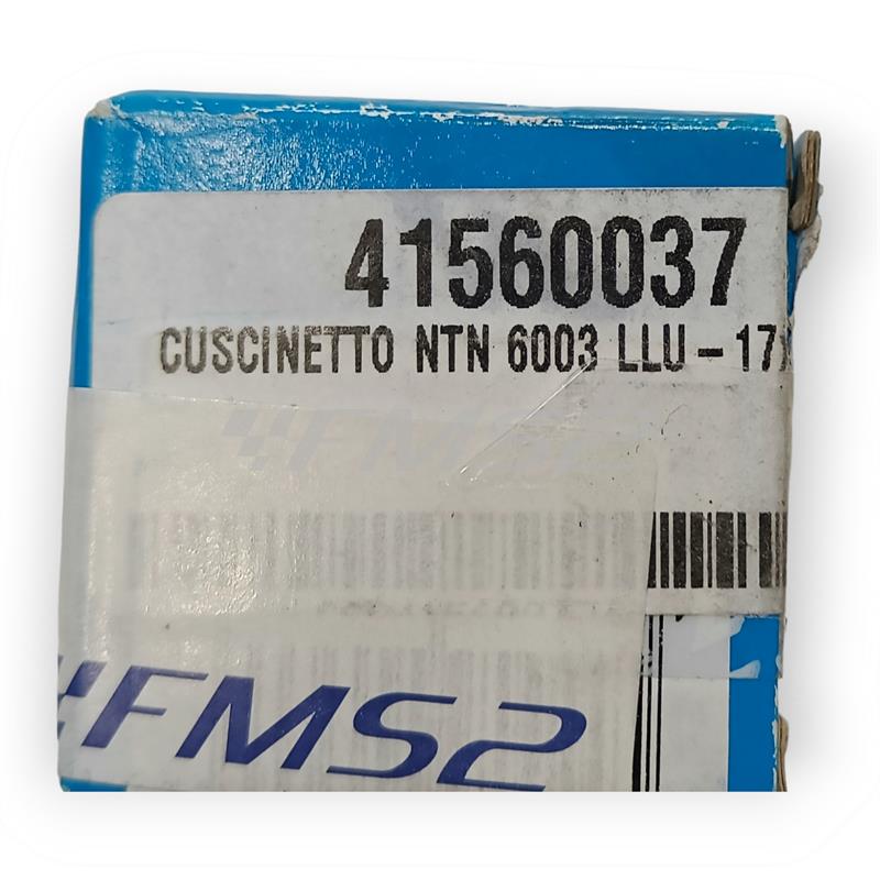 Cuscinetto NTN 6003 LLU con doppia schermatura in plastica rossa e misura 17x35x10 mm, ricambio 41560037