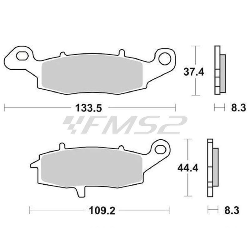 pastiglie freno SGR (pasticche), hs sinter Kawasaki zx, ricambio 6567045