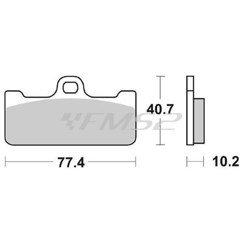 Pastiglia freno sbs 711dc, ricambio 6567119