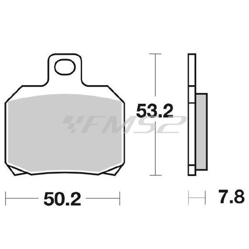 Pastiglie freno SGR (pasticche), posteriori sinterizzate aprilia ducati, ricambio 6567306