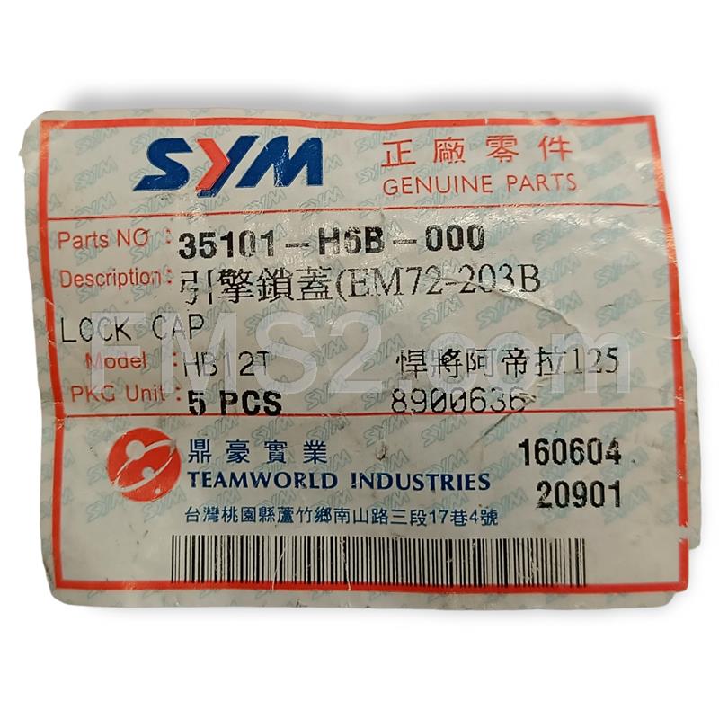 Ghiera serratura avviamento (SYM), ricambio 35101H6B000