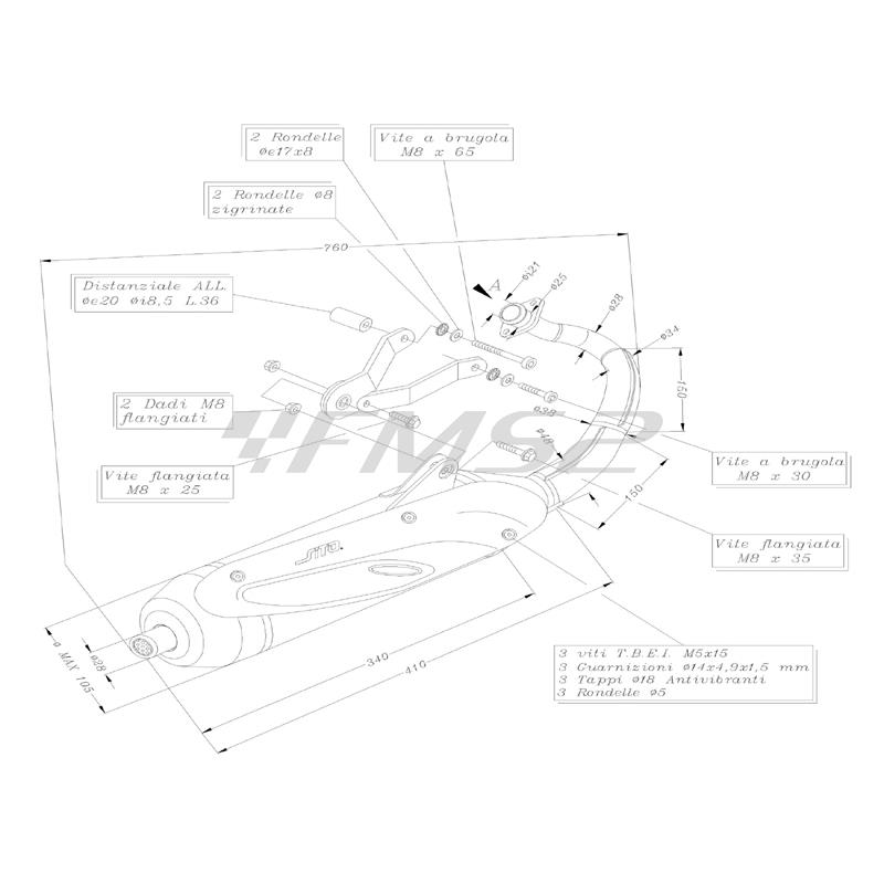 Marmitta sito Gilera Runner 50 i.e., ricambio 0709