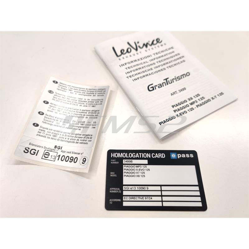 Gt black piaggio mp3/x7/x8/x-evo 125, ricambio 3499B