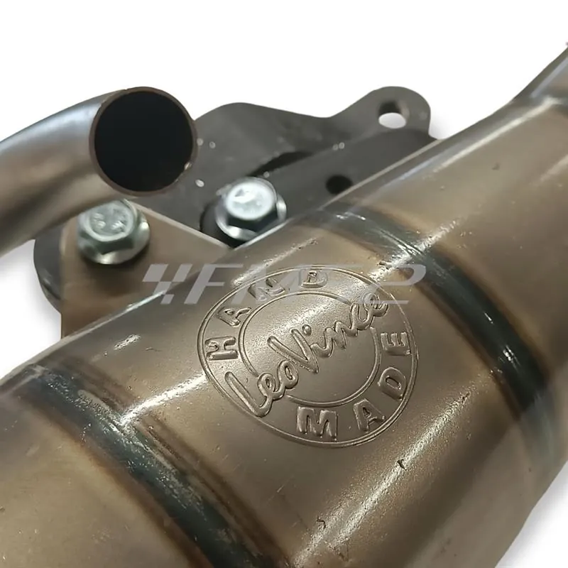 4129 Marmitta leovince h.m. zx Derbi atlantis 50 kat aria e liquido dal 1999 al 2002 - predator 50 aria -