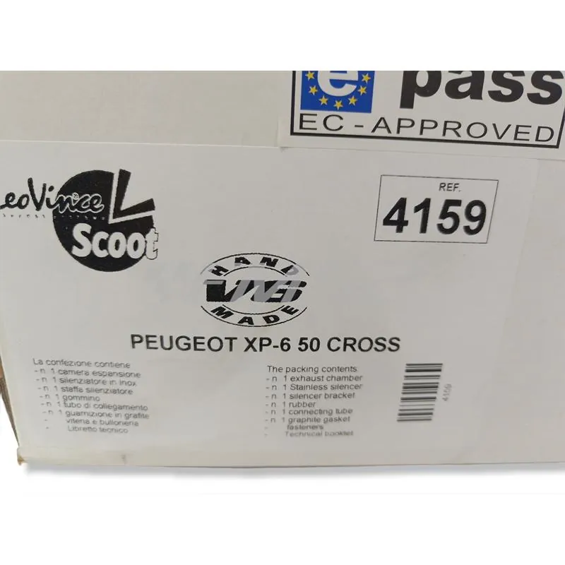 4159 Marmitta leovince h.m. v6 Peugeot xp6 50 cross del 2002